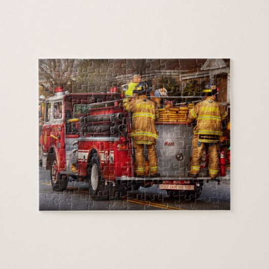 Brandweerman - Metuchen Fire Department Legpuzzel (Horizontaal)