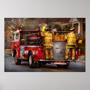 Brandweerman - Metuchen Fire Department Poster