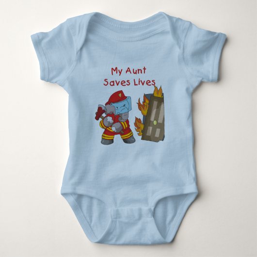 brandweerman Mijn tante redt overhemden en cadeaus Romper