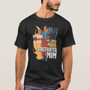 brandweerman mijn zoon mijn brandweerman mijn trot t-shirt