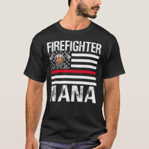 Brandweerman NANA ondersteunt de Amerikaanse vlag  T-shirt