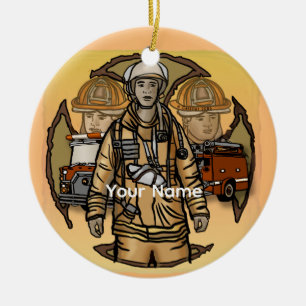 Brandweerman ornament