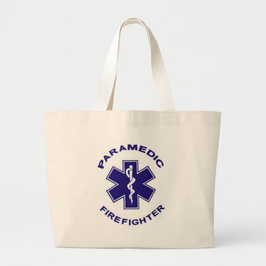 Brandweerman Paramedic Grote Tote Bag (Voorkant)