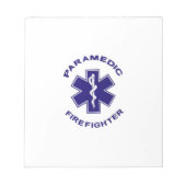 Brandweerman Paramedic Notitieblok (Voorkant)