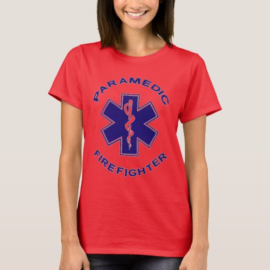 Brandweerman Paramedic T-shirt (Voorkant)