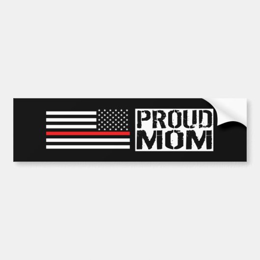 Brandweerman - Proud Mam Bumpersticker (Voorkant)