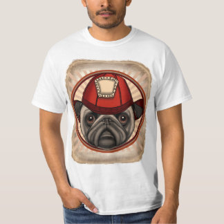 Brandweerman Pug T-shirt