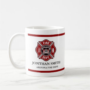 Brandweerman Rode Maltese Kruis Brandweer Mok