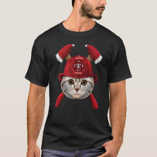 Brandweerman Schotse Fold Brandweer Jongens Kinder T-shirt