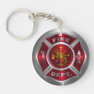 Brandweerman sleutelhanger