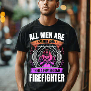 Brandweerman steunt t-shirt