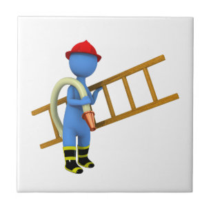 brandweerman tegeltje