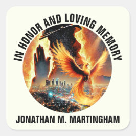 BRANDWEERMAN Ter nagedachtenis sticker