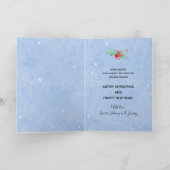 Brandweerman Thin Red Line Vlag Prettig Kerstfeest Feestdagen Kaart (Binnen)