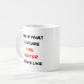 brandweerman , toekomst koffiemok (Voorkant links)