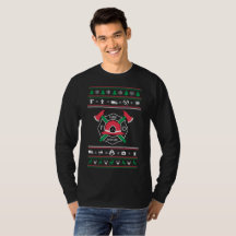 Brandweerman Ugly Sweater Kerstmis