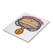 Brandweerman voor het leven tegeltje (Zijkant)