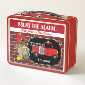 Brandweerman voor redding (Voorkant)