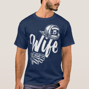 Brandweerman Vrouw Vriendin T-shirt