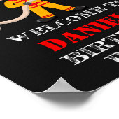 Brandweerman, welkom partijbord Firefighter poster (Hoek)