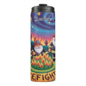 Brandweermannen in een cirkel thermosbeker (Voorkant)