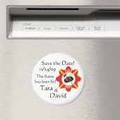 Brandweerman's Save the Date! Magneet (Insitu (Vaatwasser))