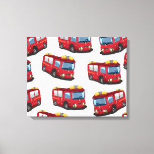 Brandweermotor Canvas Afdruk