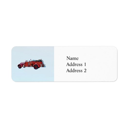  brandweermotor etiket (Voorkant)