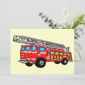 Brandweermotor Kaart (Staand voorkant)