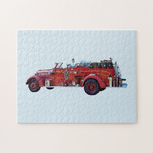 brandweermotor legpuzzel (Horizontaal)