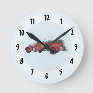 brandweermotor ronde klok
