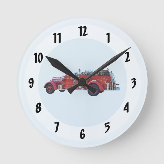  brandweermotor ronde klok (Voorkant)