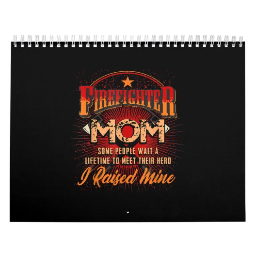 Brandweerondersteuning - Fireman Proud Mam Kalender (Hoes)
