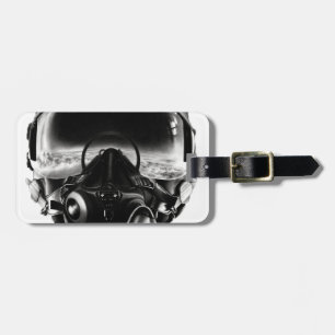 Brandweerpiloot Helmet Bagagelabel