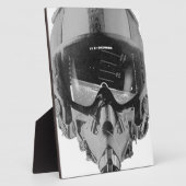 Brandweerpiloot Helmet en hoogtemeter Fotoplaat (Zijkant)