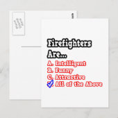 Brandweerquiz...Grapje Briefkaart (Voorkant / Achterkant)