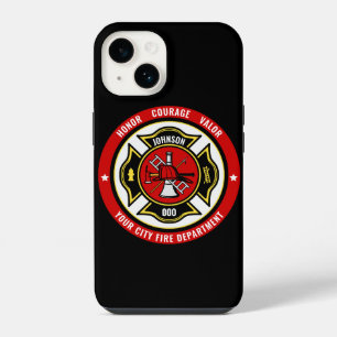 Brandweerredding ADD NAAM Brandweer Badge iPhone 14 Hoesje