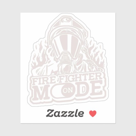 Brandweerstand aan - Brandafdeling Thin Red Lin Sticker (Vel)