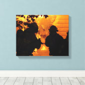 Brandweerteam Canvas Afdruk (Insitu (Houten vloer))