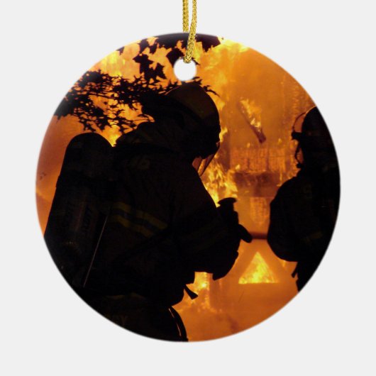 Brandweerteam Keramisch Ornament (Voorkant)