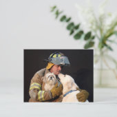 Brandweeruitrusting Briefkaart (Staand voorkant)