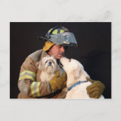 Brandweeruitrusting Briefkaart (Voorkant)