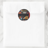Brandweeruitrusting Ronde Sticker (Tas)