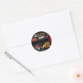 Brandweeruitrusting Ronde Sticker (Envelop)