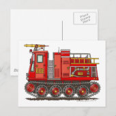 Brandweeruitrusting spoor briefkaart (Voorkant / Achterkant)