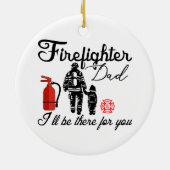 Brandweervader | VADERDAG Keramisch Ornament (Achterkant)