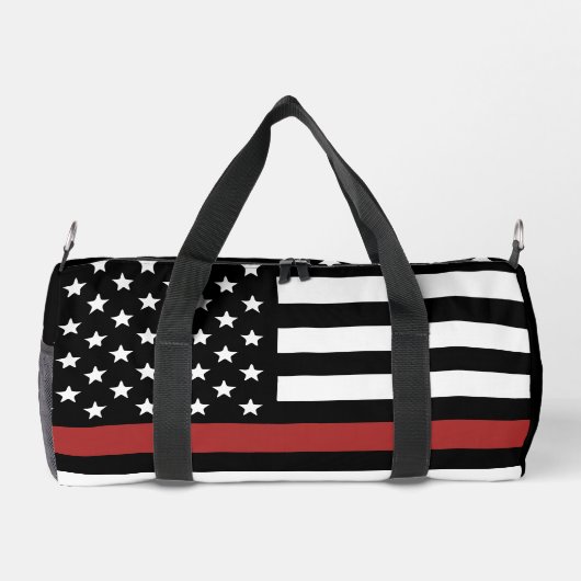 Brandweervlag Dunne rode lijn VS vlag Plunjezak (Achterkant)