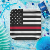 Brandweervlag Papieren Bordje (Feest)