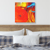 Brandweervlam Canvas Afdruk (Insitu (Slaapkamer))