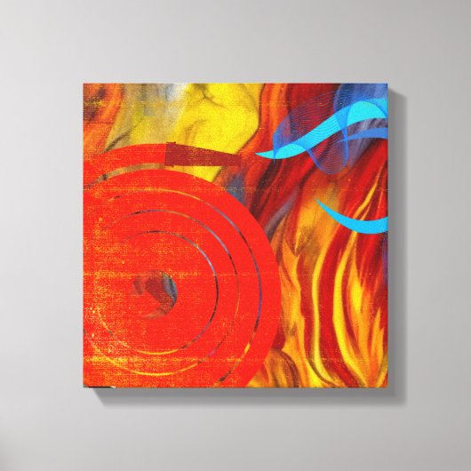 Brandweervlam Canvas Afdruk (Voorkant)